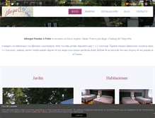 Tablet Screenshot of albergueapedra.com